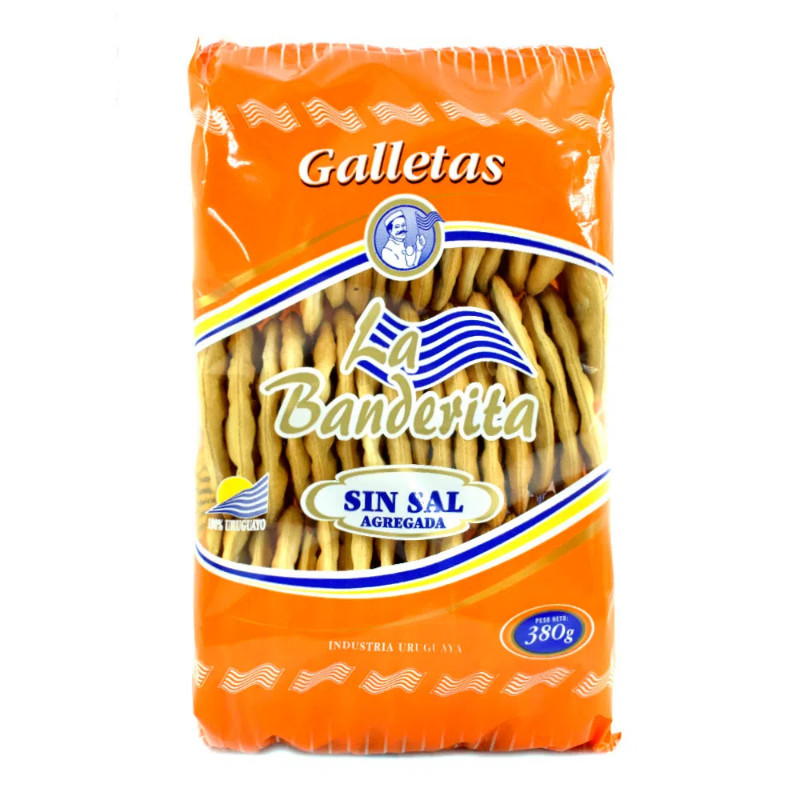 Galletitas La Banderita Sin Sal 380g
